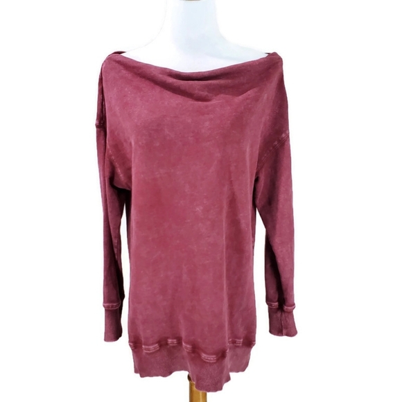 Anthropologie Pilcro Donna Boatneck Slouchy Pullover Sweatshirt Tunic - Picture 5 of 15